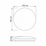 LED світильник Smart Videx Glanz 2 круглий 72W 2800-6200К VL-CLS1997-72