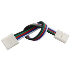 Коннектор для LED стрічки Biom OEM №22 10mm 5pin RGBW 2joints wire (провод-2 зажима) 12223