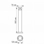 LED світильник архітектурний VIDEX AR05 3W 2700K IP54 800мм VL-AR05-03082S