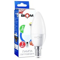 Світлодіодна лампа Biom свічка 7W E14 4500K BT-570