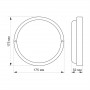 LED светильник Videx TITANUM ЖКХ круглый 20W 6500K IP65 (TL-BHR-206)