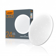 LED светильник круглый Videx Звёздное небо 24W 4100K VL-CLR-244S